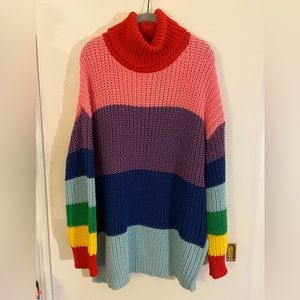 Rainbow Chunky Sweater